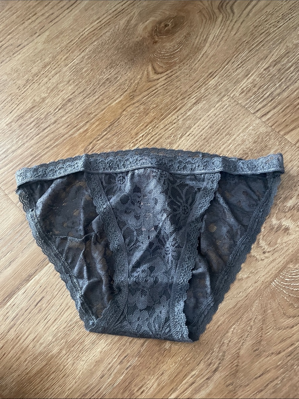 Victoria's Secret Gray Lace Bikini Panty